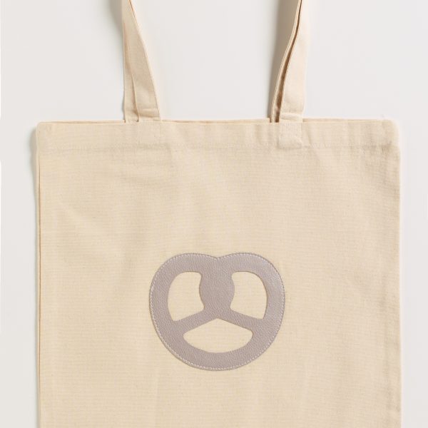 Sac en toile (bretzel gris argent)