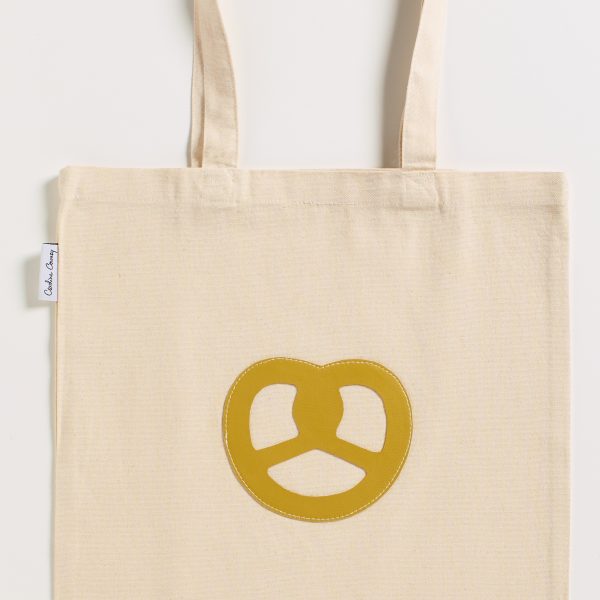 Sac en toile (bretzel jaune)