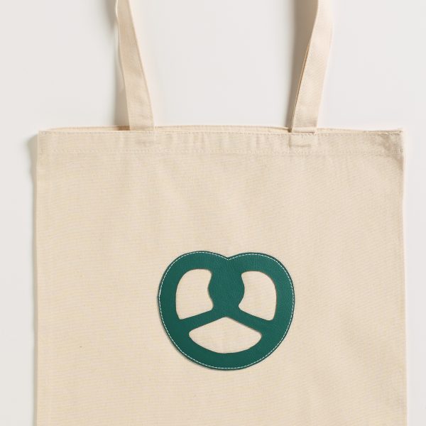 Sac en toile / totebag (bretzel verte)