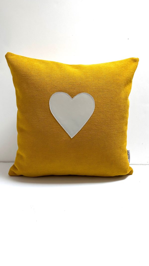 Housse de coussin coeur