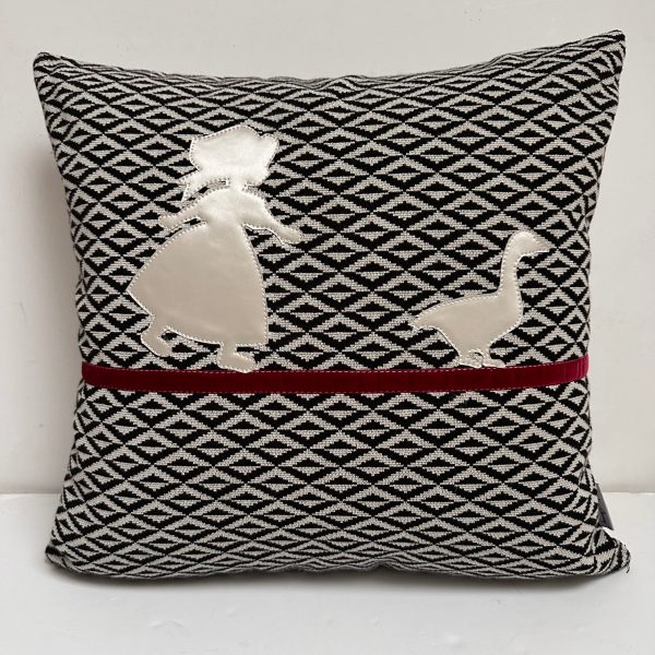 Housse de coussin l'alsacienne et son oie