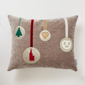 Housse coussin Noël en Alsace