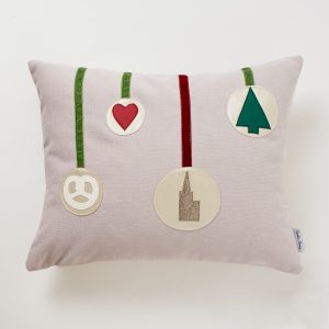 Housse coussin Noël en Alsace