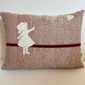 Housse coussin petite alsacienne au ballon